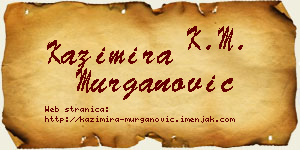 Kazimira Murganović vizit kartica